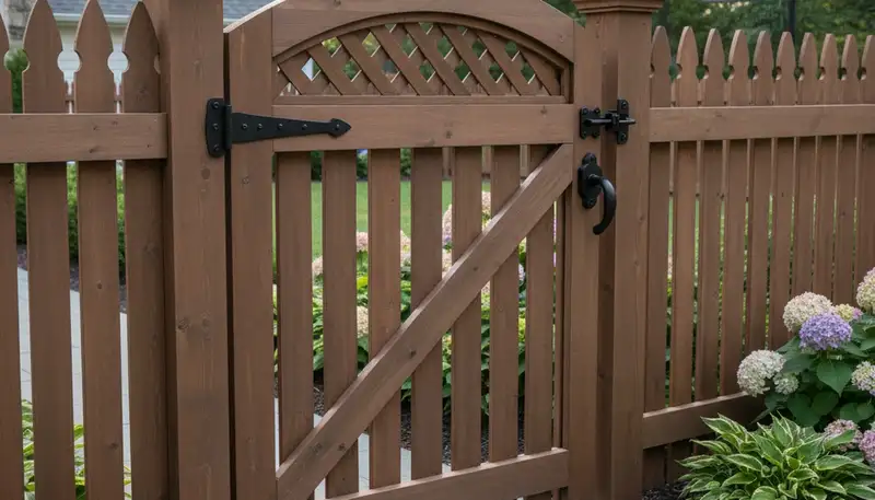 Custom gate and fence installation in Louisville, KY by Chop Chop Landscaping for secure, stylish entry