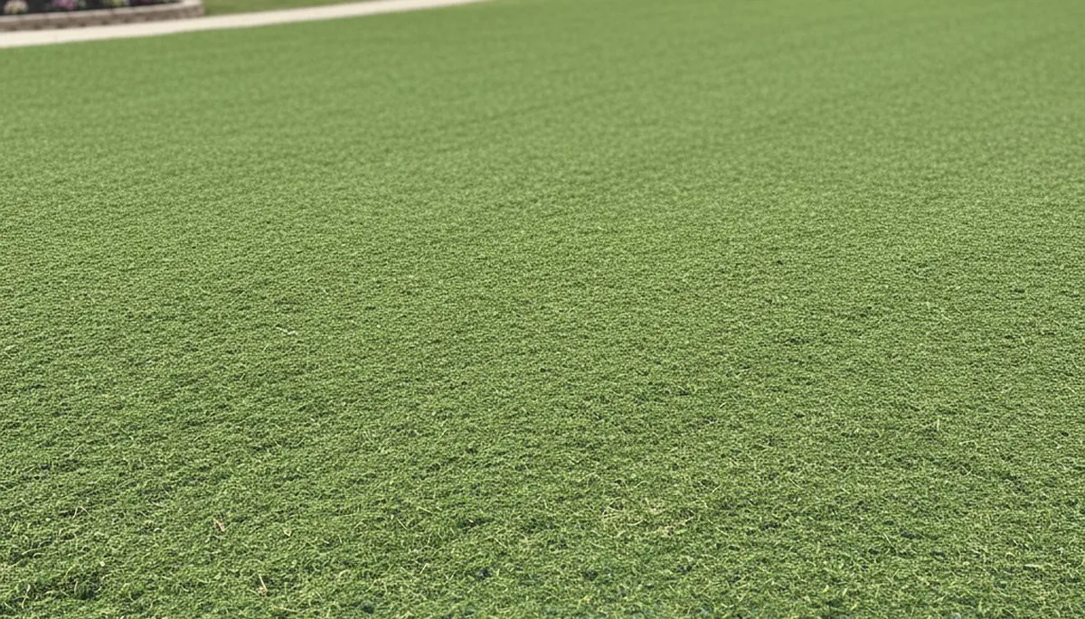 Fresh hydroseed lawn application in Louisville KY showing even green coverage by Chop Chop Landscaping