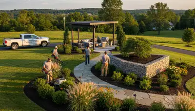 Landscape service in Louisville, KY for lawn care and yard maintenance
