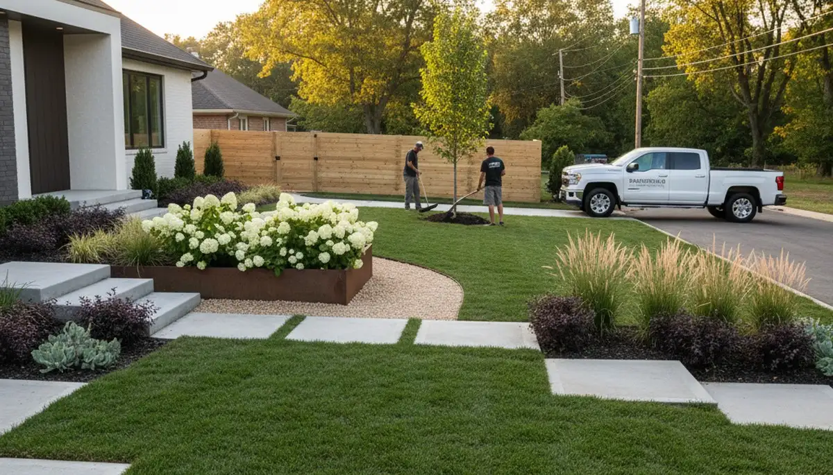 Landscaping service in Louisville, KY for professional lawn care and yard maintenance