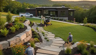 Landscaping services in Louisville, KY for lawn care, mowing, and yard maintenance