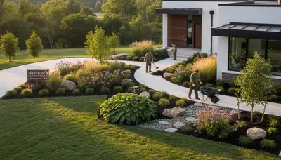Louisville, KY landscaping services for lawn care, mowing, and yard maintenance